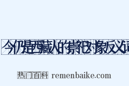 今仍是西藏人的崇祀对象反义词是什么意思的图片